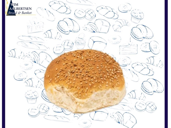 Mini witte bol sesam