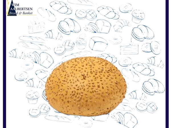 Harde mini bol wit sesam