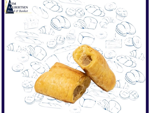 saucijzenbroodje - half